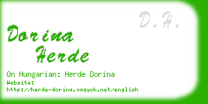 dorina herde business card